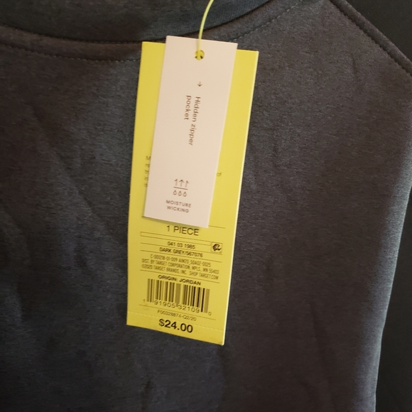 NWoT Mens Long Sleeve Athletic T-shirt Black & Gray Small - Picture 5 of 7